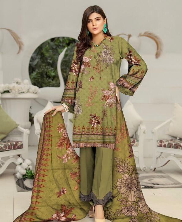 Digital Printed Lawn Unstitch 3-Peice