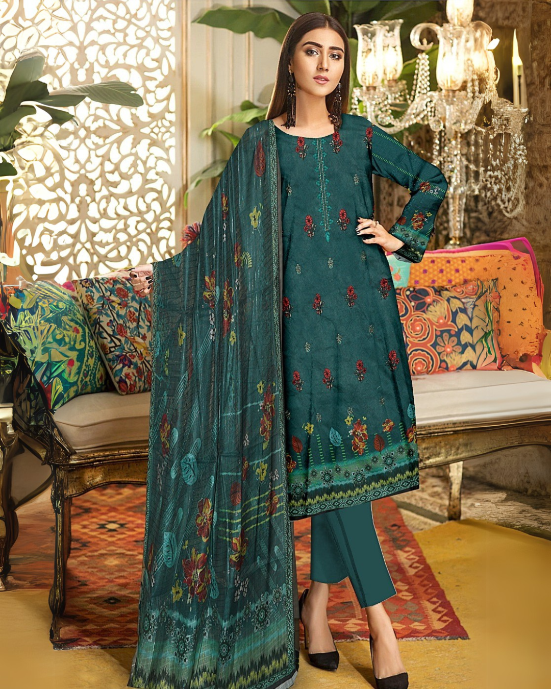 Digital Lawn 2 Head Sequence Emb 3 PIECE