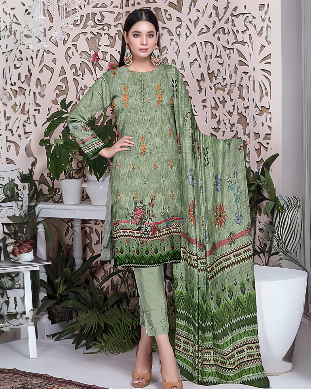 Digital Lawn 2 Head Sequence Emb 3 PIECE