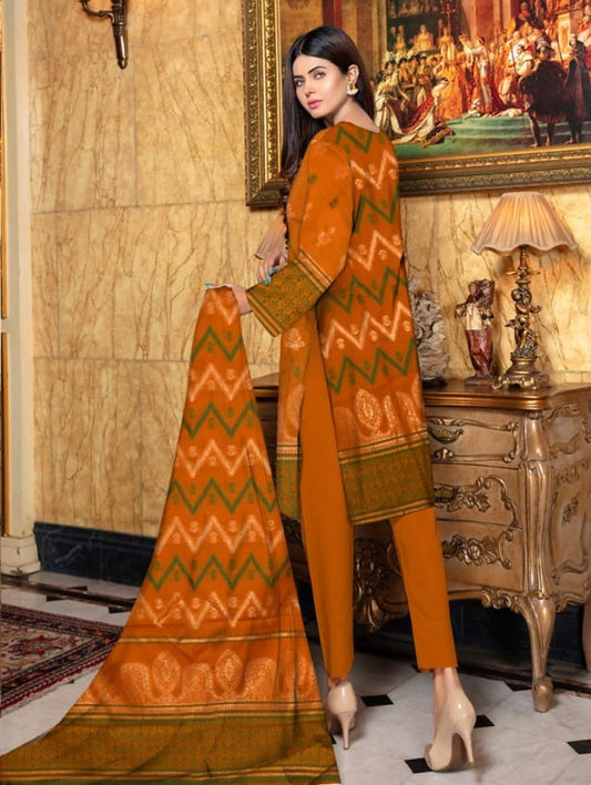 Luxurious Seque Emb With Fancy Brosha Shawl