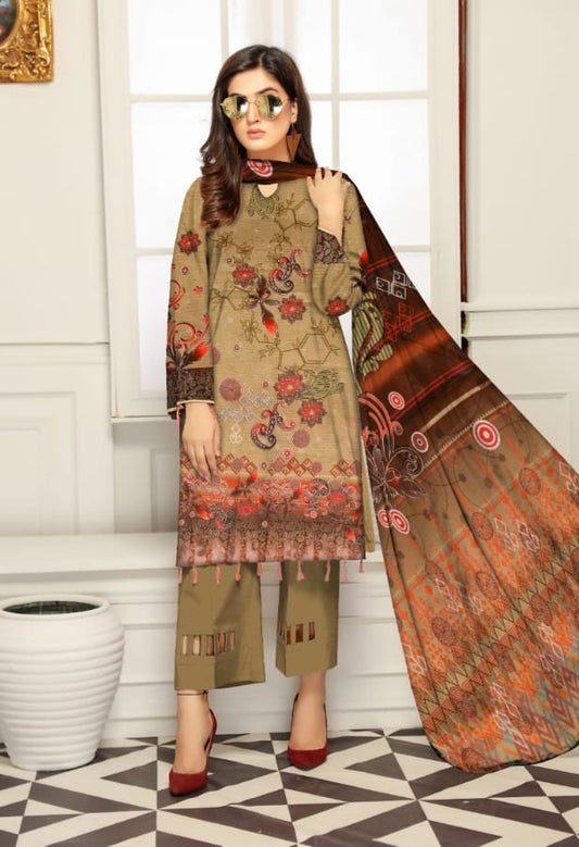 Bana Dora Lawn 3-Piece Unstitched