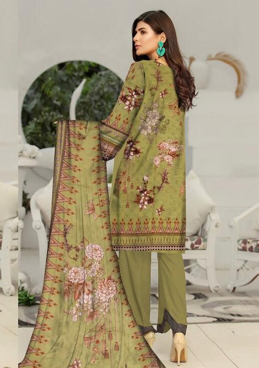 Digital Printed Lawn Unstitch 3-Peice