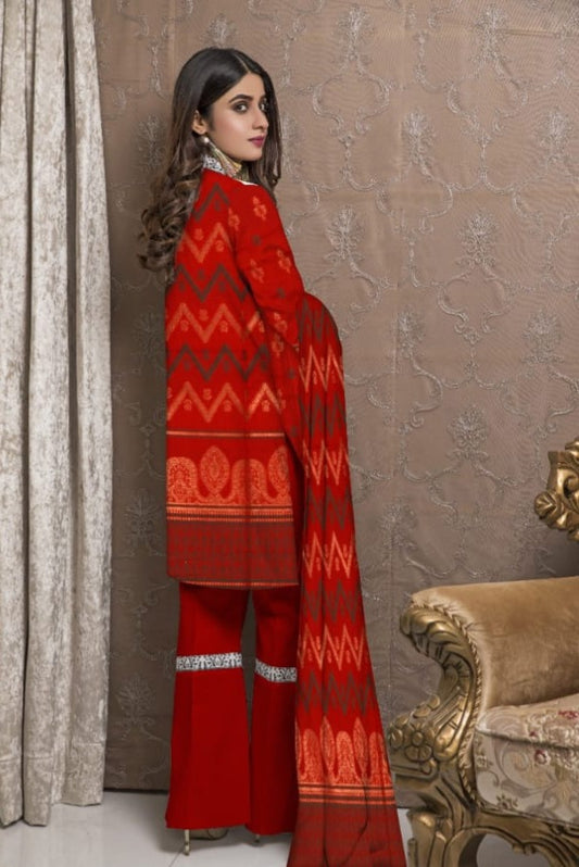 Luxurious Seque Emb With Fancy Brosha Shawl