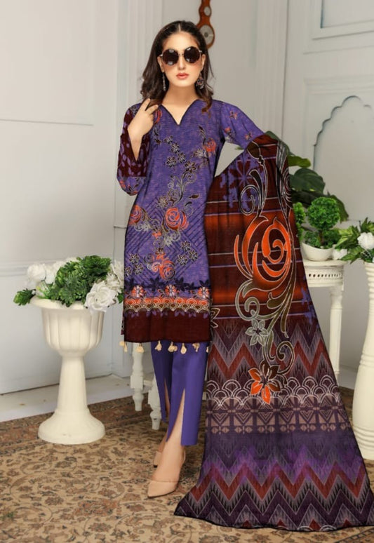 Bana Dora Lawn 3-Piece Unstitched