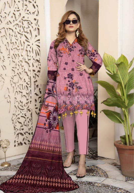 Bana Dora Lawn 3-Piece Unstitched