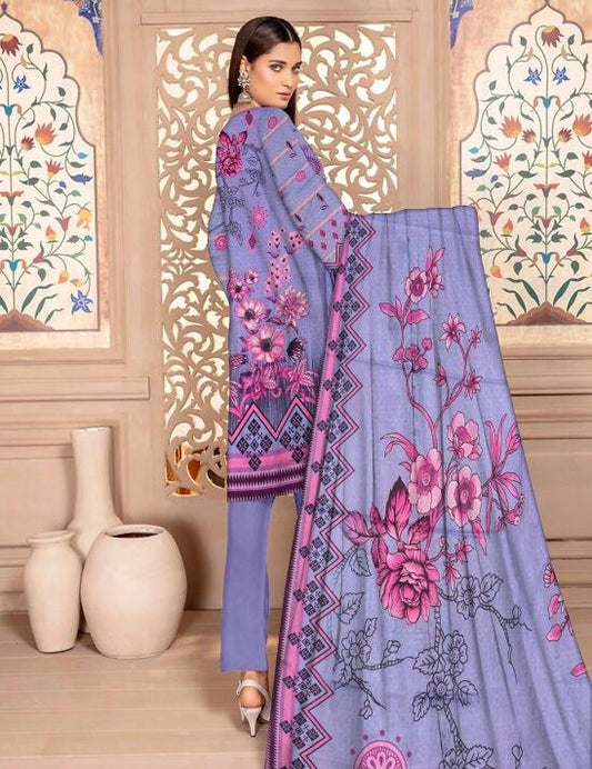 Digital Printed Lawn Unstitch 3-Peice
