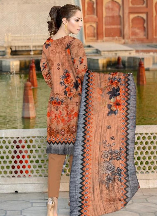 Digital Printed Lawn Unstitch 3-Peice