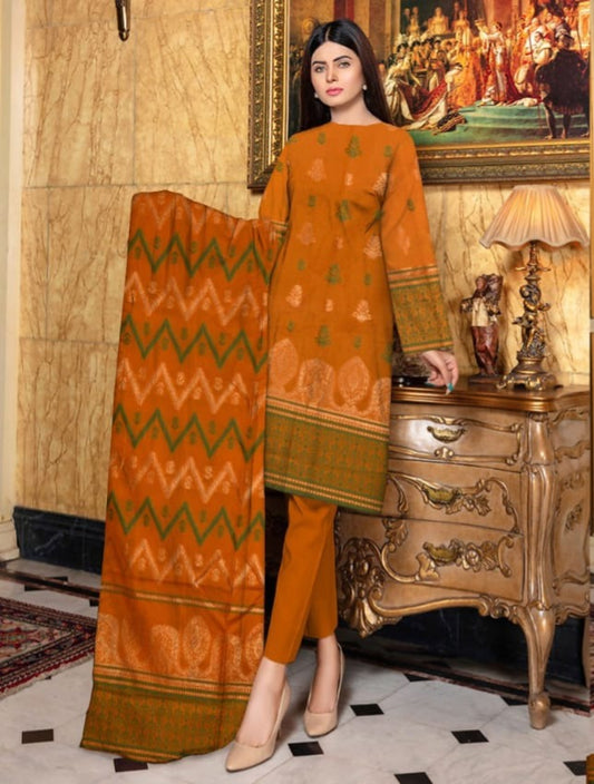 Luxurious Seque Emb With Fancy Brosha Shawl